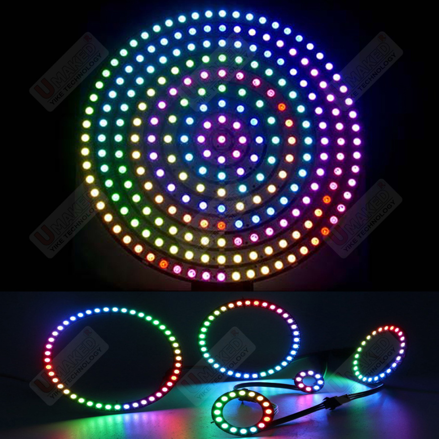 Rgb Led Matrix 8X8 - 2 pces ws2812b individualmente endereçáveis luzes