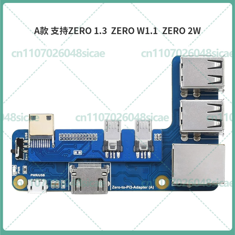 Pi Zero W Board - Placa de Expansão de Interface USB