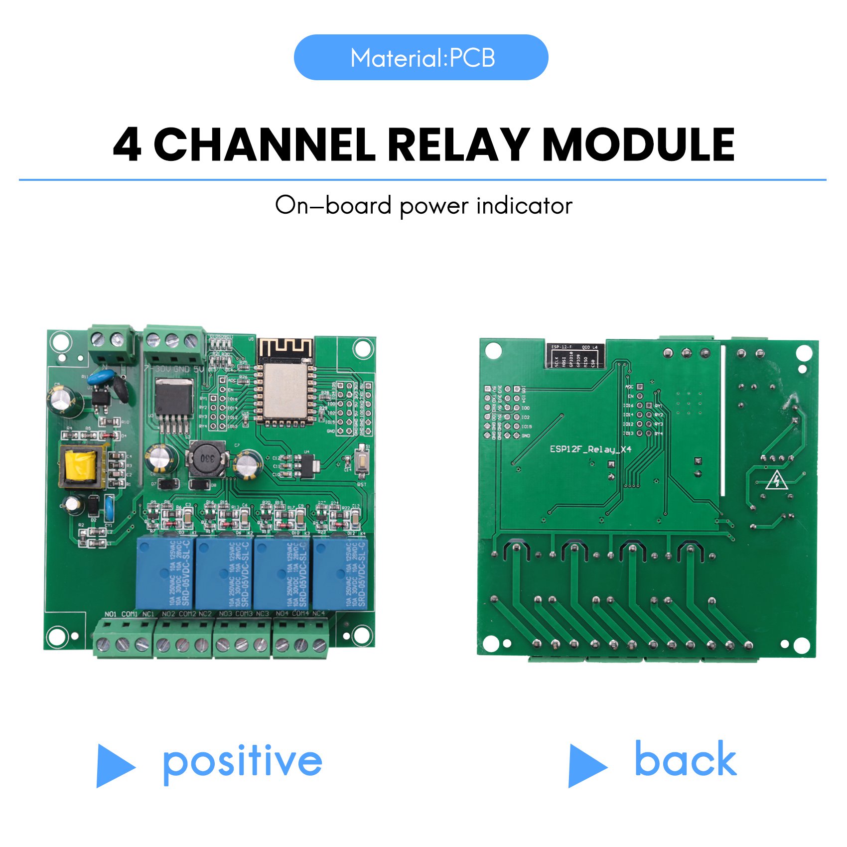Relay 8 Channel Board - SCLS ESP8266 Módulo de relé sem