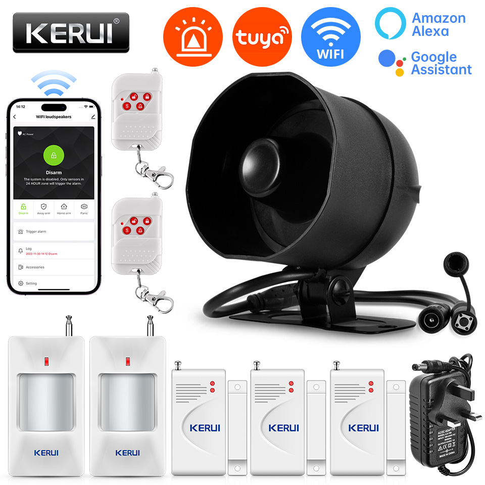 Smart Home Automation Diy - Kerui 120db sirene sistema de alarme