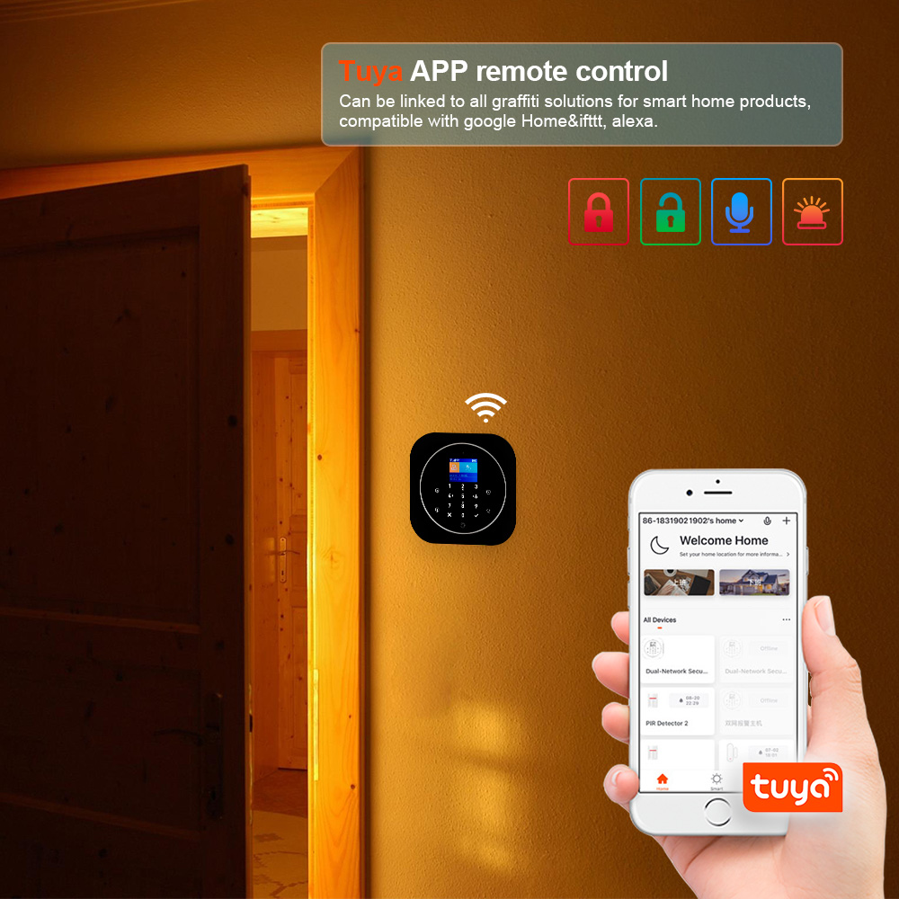 Kerui g12 2g wifi sistema de a - Home Automation System Diy avaliação e preço