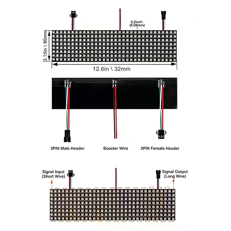 Módulo de Pixel Inteligente WS - Rgb Led Matrix 8X8 avaliação e preço