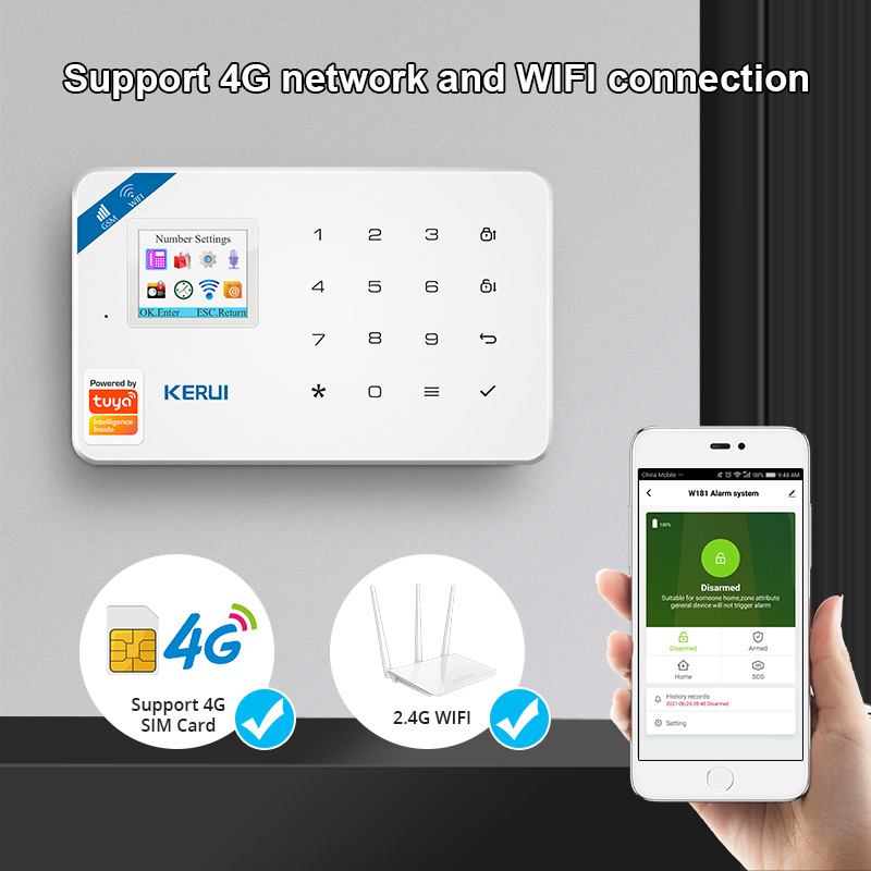 Kerui kit sistema de alarme se - Smart Home Automation Diy avaliação e preço