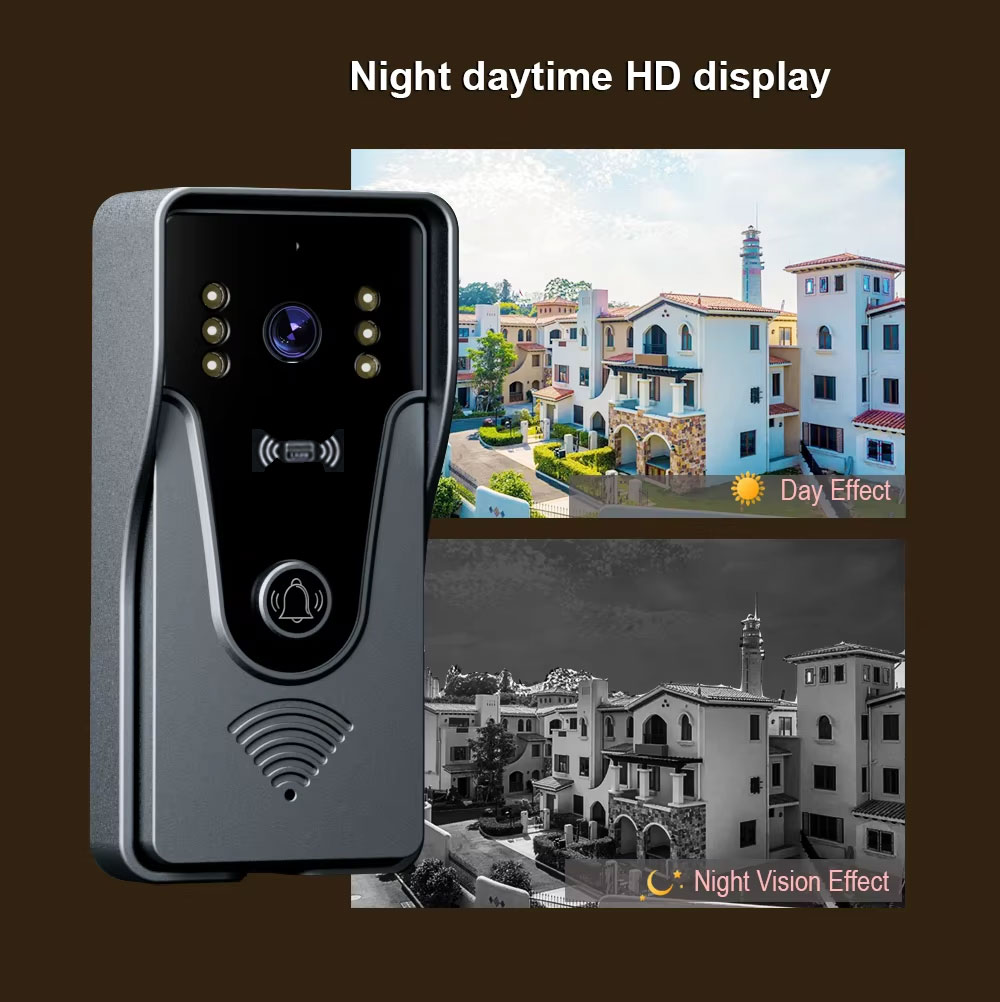 Tuya 1080p 7 Polegada tela de  - Smart Doorbell Wired avaliação e preço