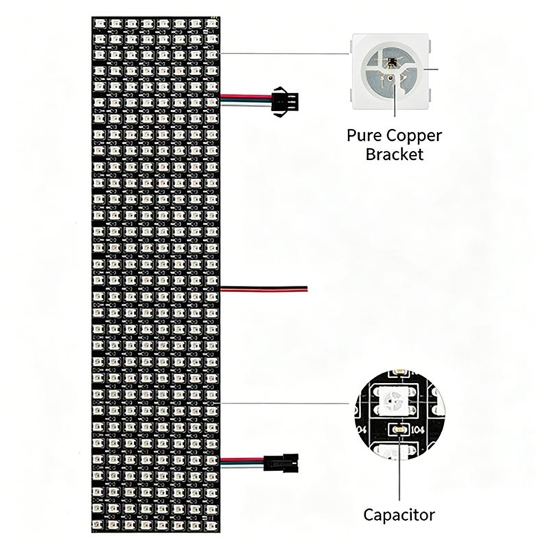 Módulo de Pixel Inteligente WS - Rgb Led Matrix 8X8 avaliação e preço