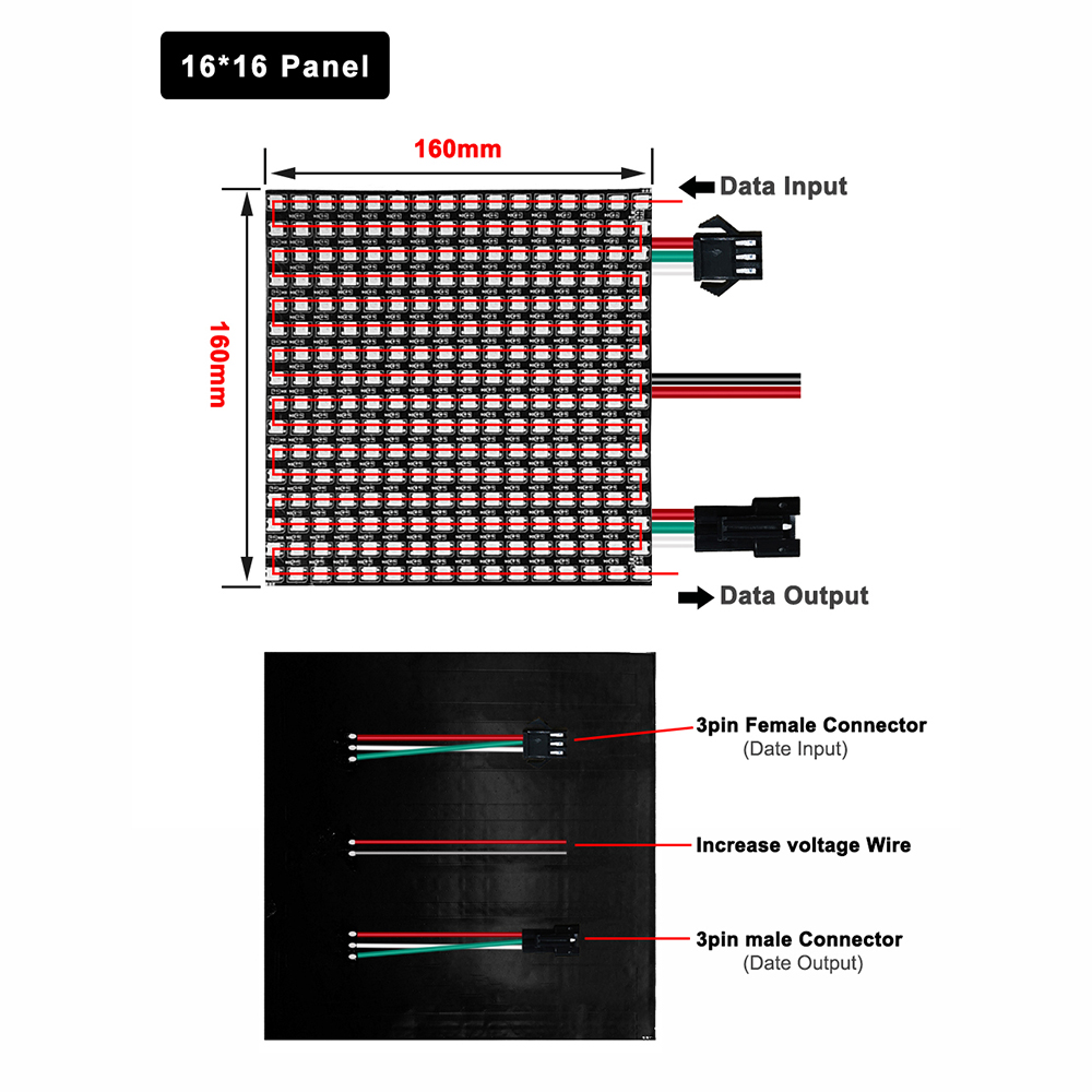 Dc5v ws2812b 5050 rgb smd flex - Rgb Led Matrix 8X8 avaliação e preço